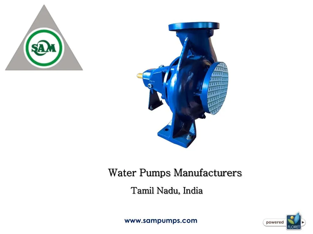 water pumps manufacturers