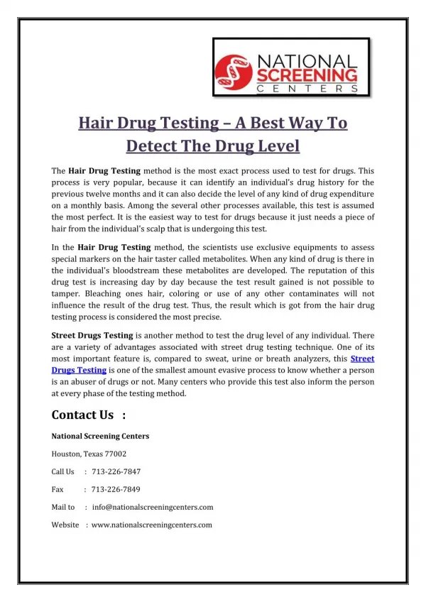 Hair Drug Testing – A Best Way To Detect The Drug Level