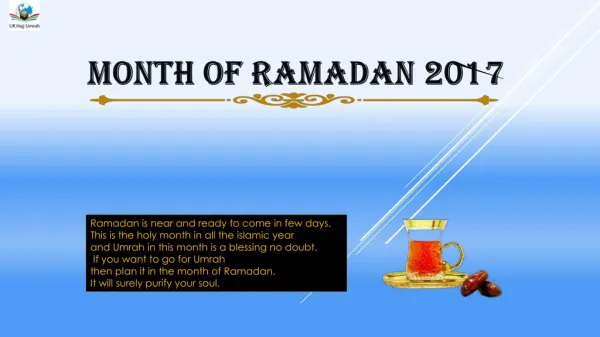 Umrah ramadan 2017 package