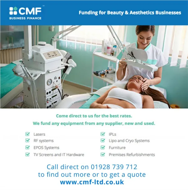 CMF Finance for Beauty and Aesthetics Businesses