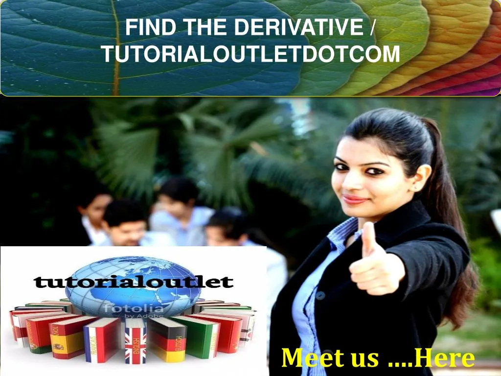 find the derivative tutorialoutletdotcom