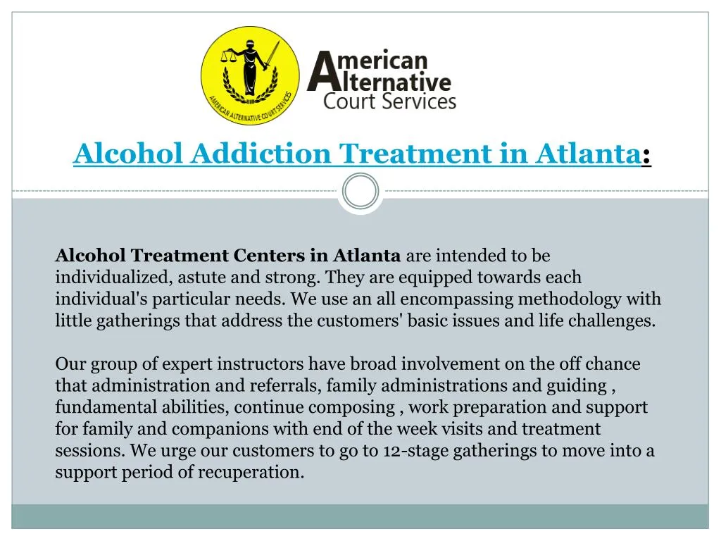 alcohol addiction treatment in atlanta