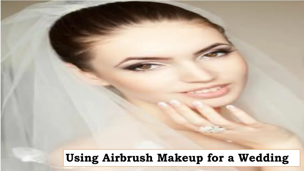 using airbrush makeup for a wedding