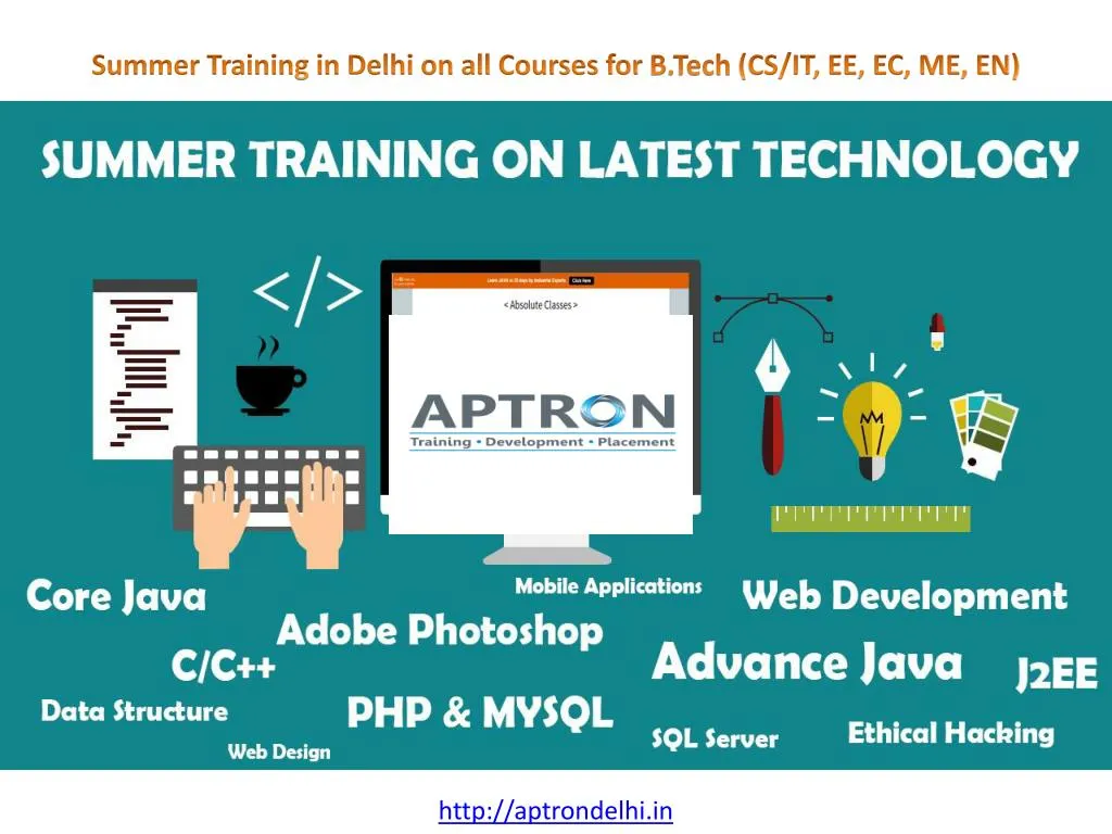 summer training in delhi on all courses
