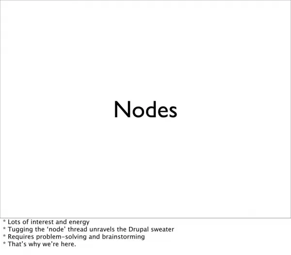 The Future of Nodes