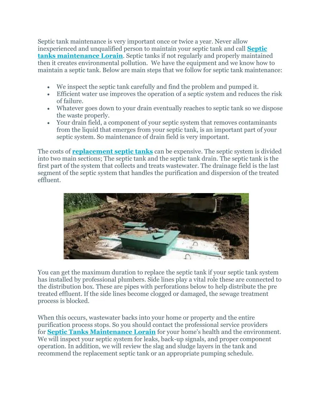 septic tank maintenance is very important once
