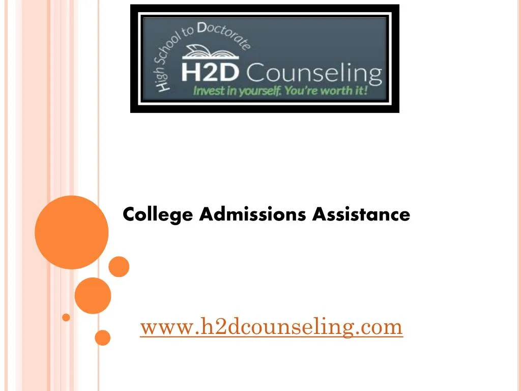college admissions assistance