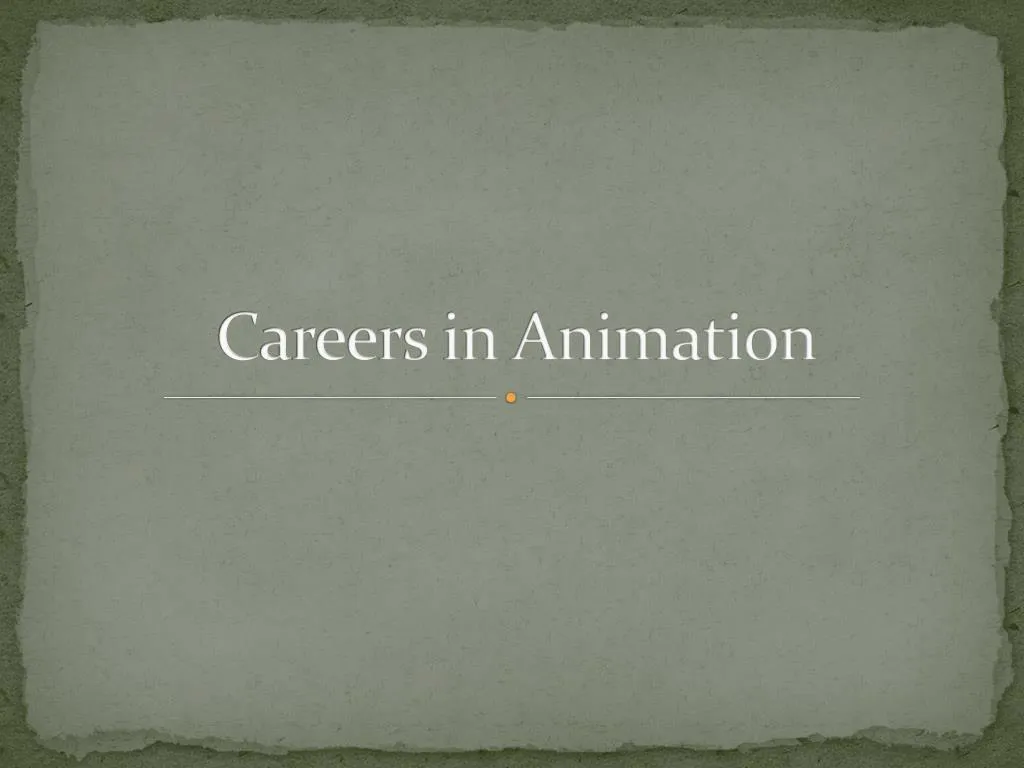 careers in animation