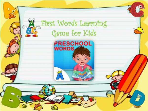 First Words Learning Game for Kids