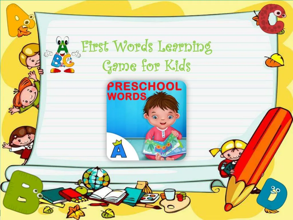 first first words words learning game game