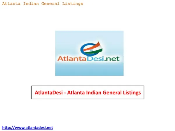 AtlantaDesi - Atlanta Indian General Listings