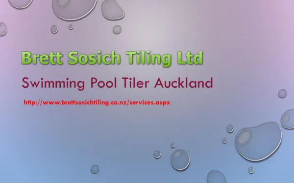 Swimming Pool Tiler Auckland