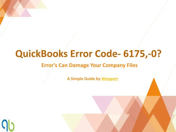 QuickBooks Error Code- 6175,-0?
