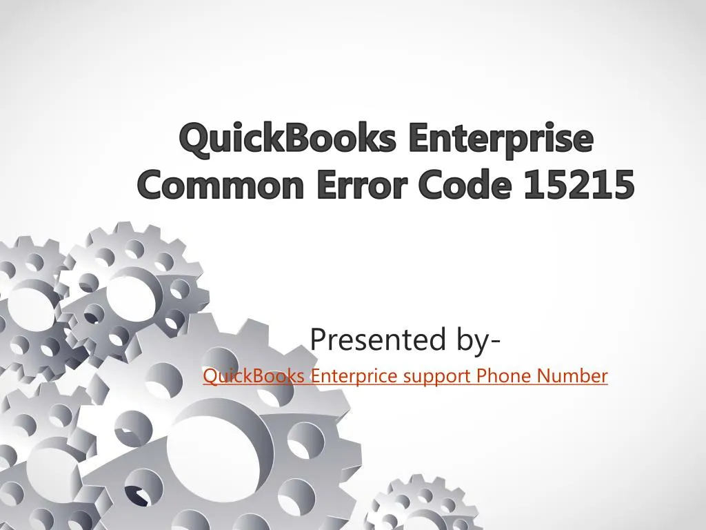 quickbooks enterprise common error code 15215