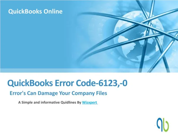 QuickBooks Error Code 6123,-0?