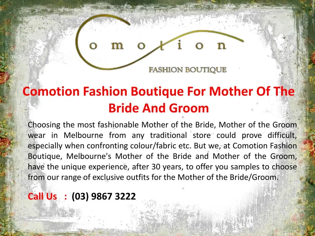 comotion fashion boutique for mother of the bride