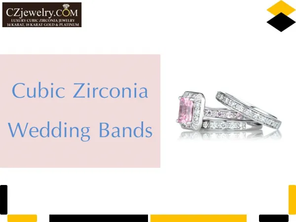 Delightful Cubic Zirconia Wedding Bands Collection - Czjewelry