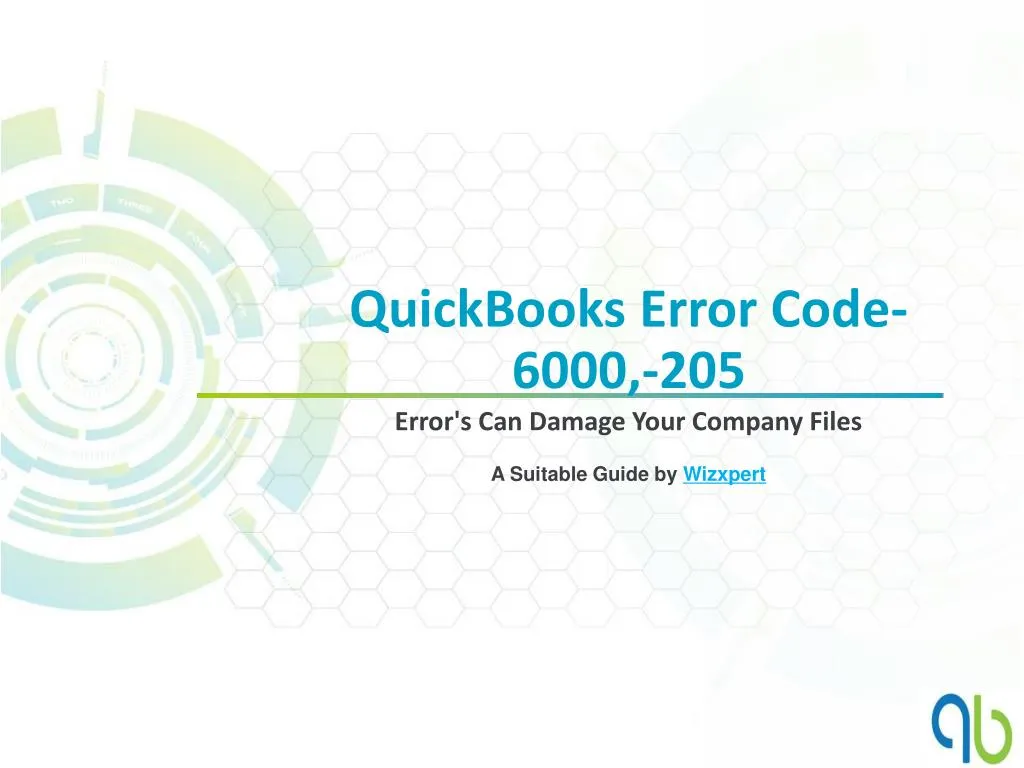 quickbooks error code 6000 205