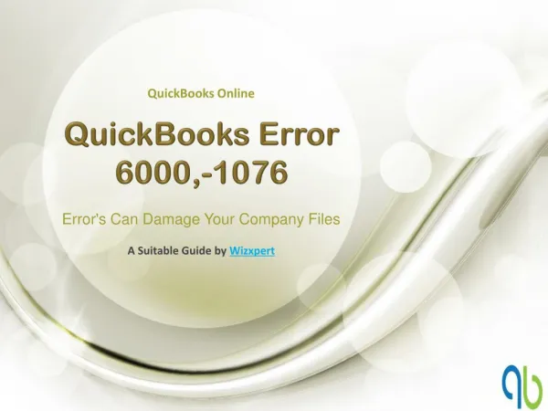 QuickBooks Error 6000,-1076