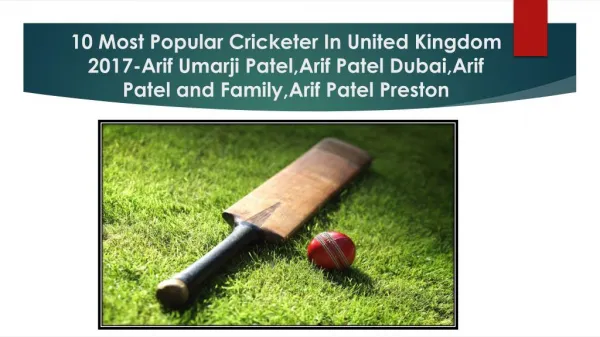 10 Most Popular Cricketer In United Kingdom 2017-Abdullah Yusuf Allad