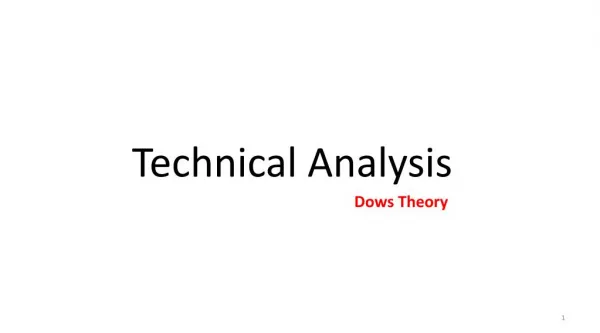 Know about Dows Theory in Stock Market