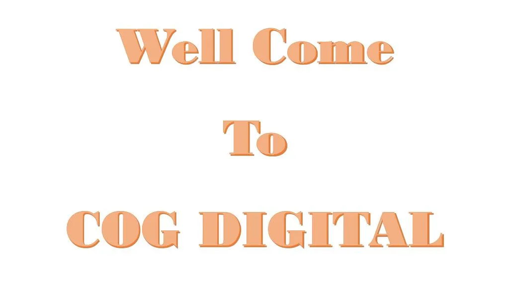 well come to cog digital