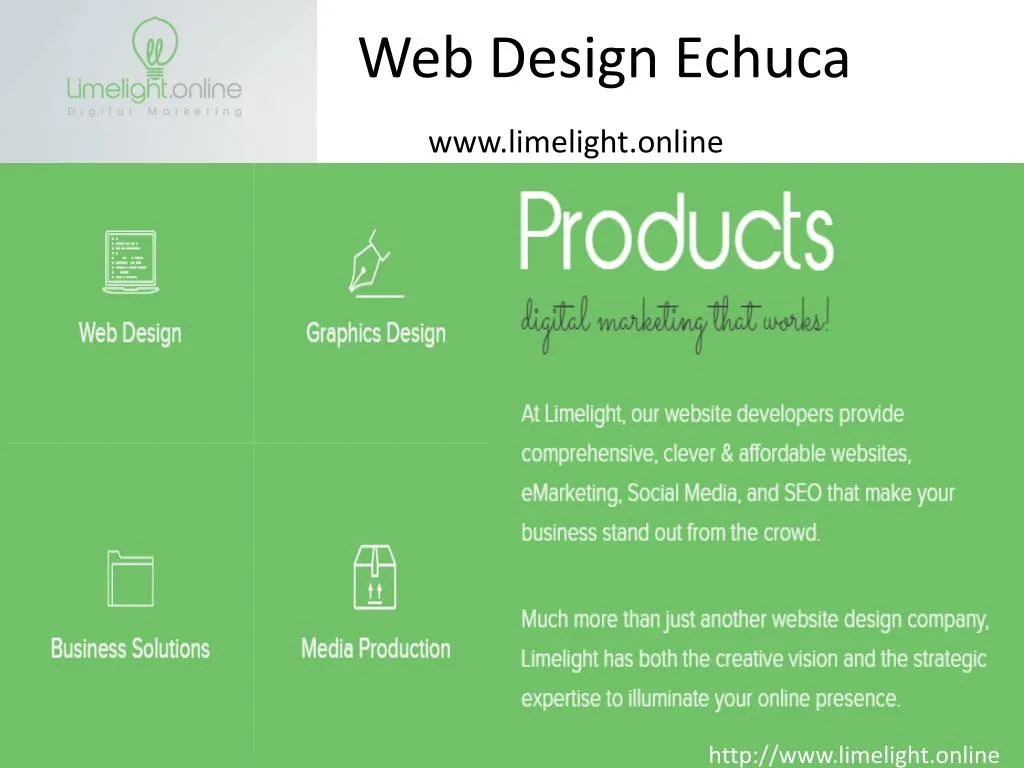 web design echuca www limelight online