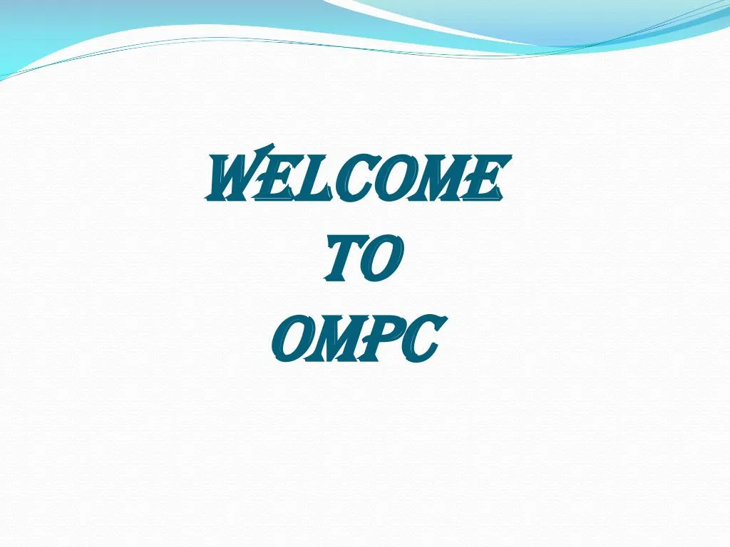 welcome to ompc