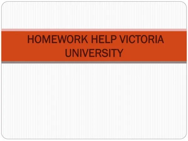 Homework help Victoria