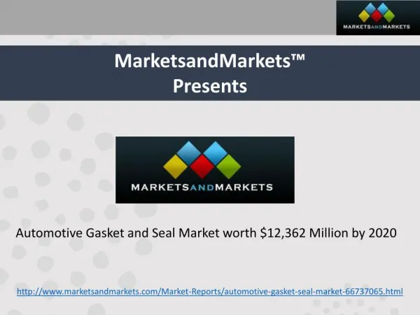 Automotive Gasket & Seal Market