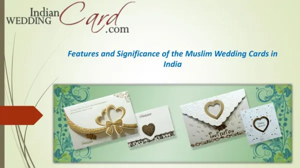 Features and Significance of the Muslim Wedding Cards