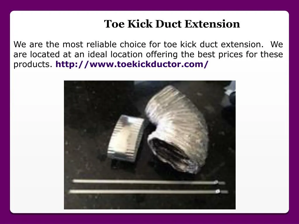 toe kick duct extension