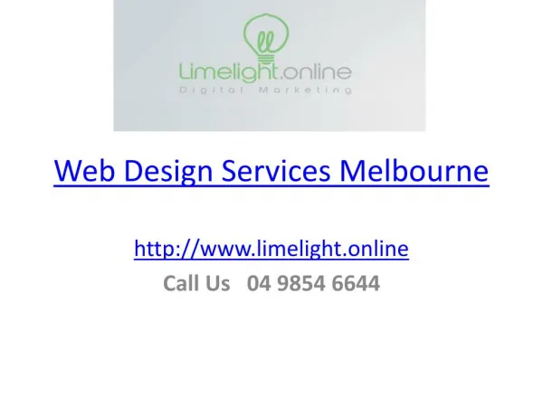 Web Design Services Melbourne