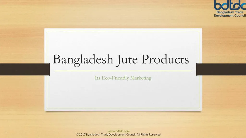 bangladesh jute products