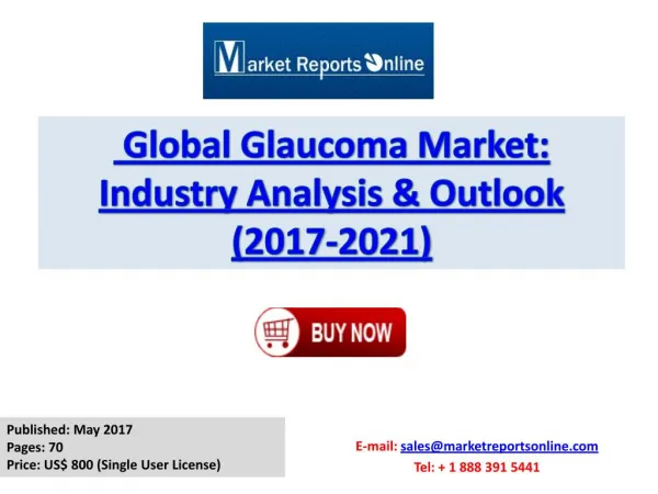 Latest Research: 2017-2021 Glaucoma Market Global Report