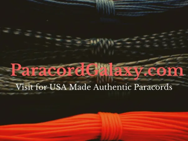 USA Made 100% Nylon Durable Paracords