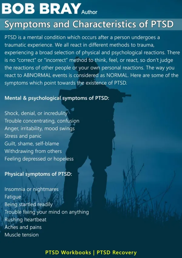 Symptoms and Characteristics of PTSD