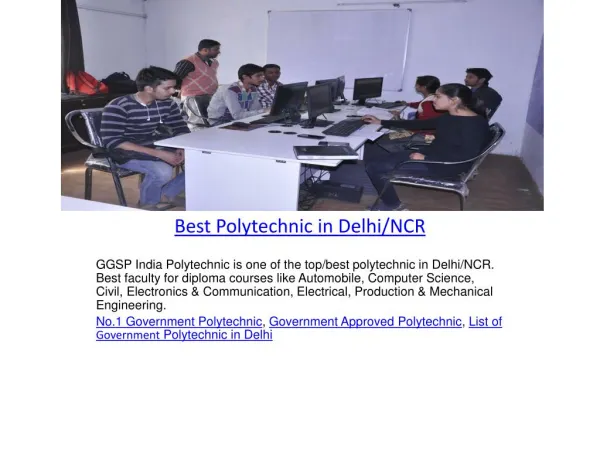 Best Polytechnic in Delhi/NCR