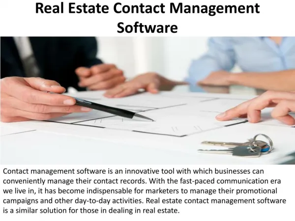 Real Estate Contact Management Software