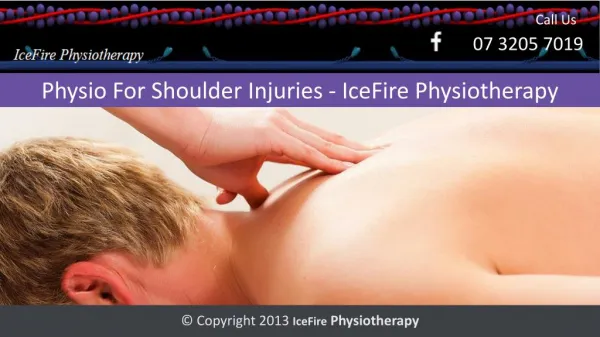 Physio For Shoulder Injuries - IceFire Physiotherapy