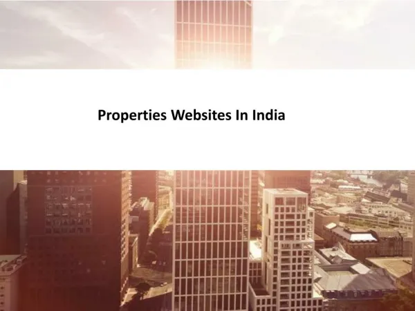 Properties websites in india
