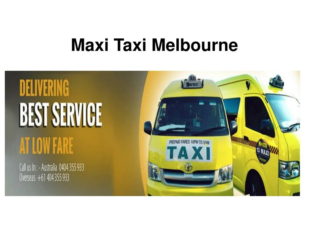 maxi taxi melbourne