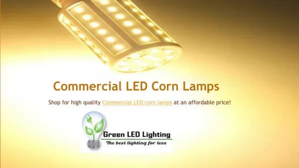 Commercial LED Corn Lamps