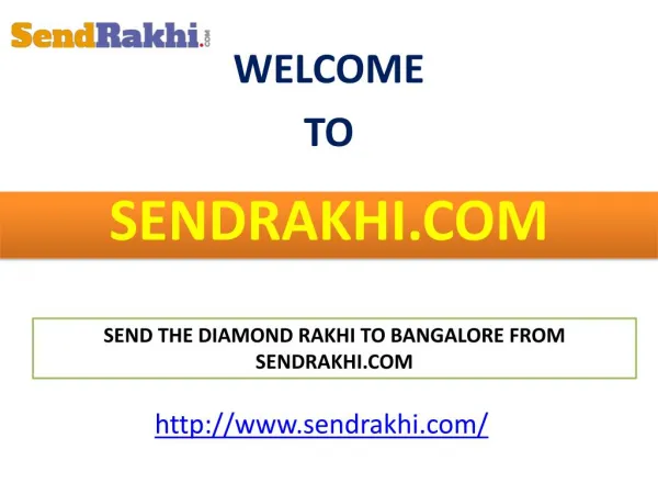 Send the Diamond Rakhi to bangalore from sendrakhi.com