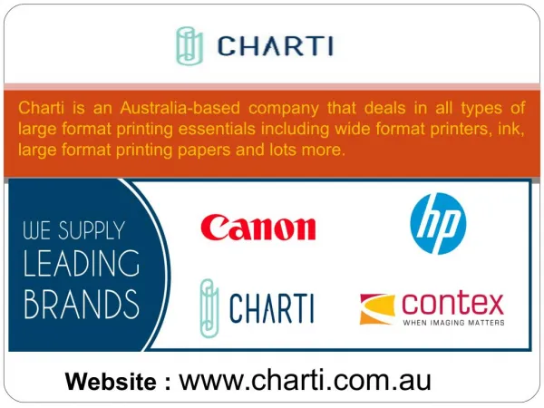 Charti : Canon Large Format Printers
