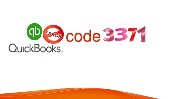 QuickBooks Error code 3371