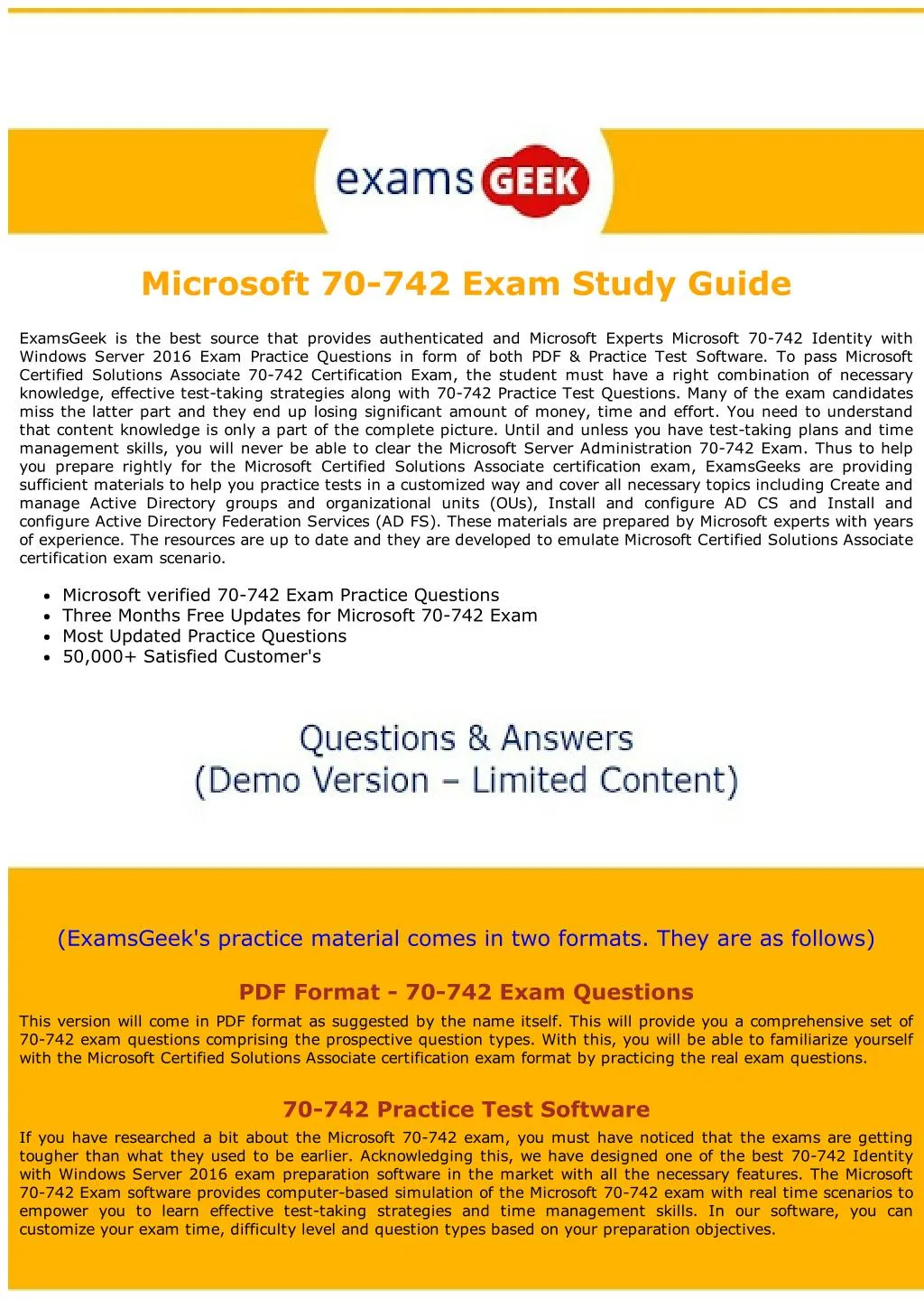 microsoft 70 742 exam study guide