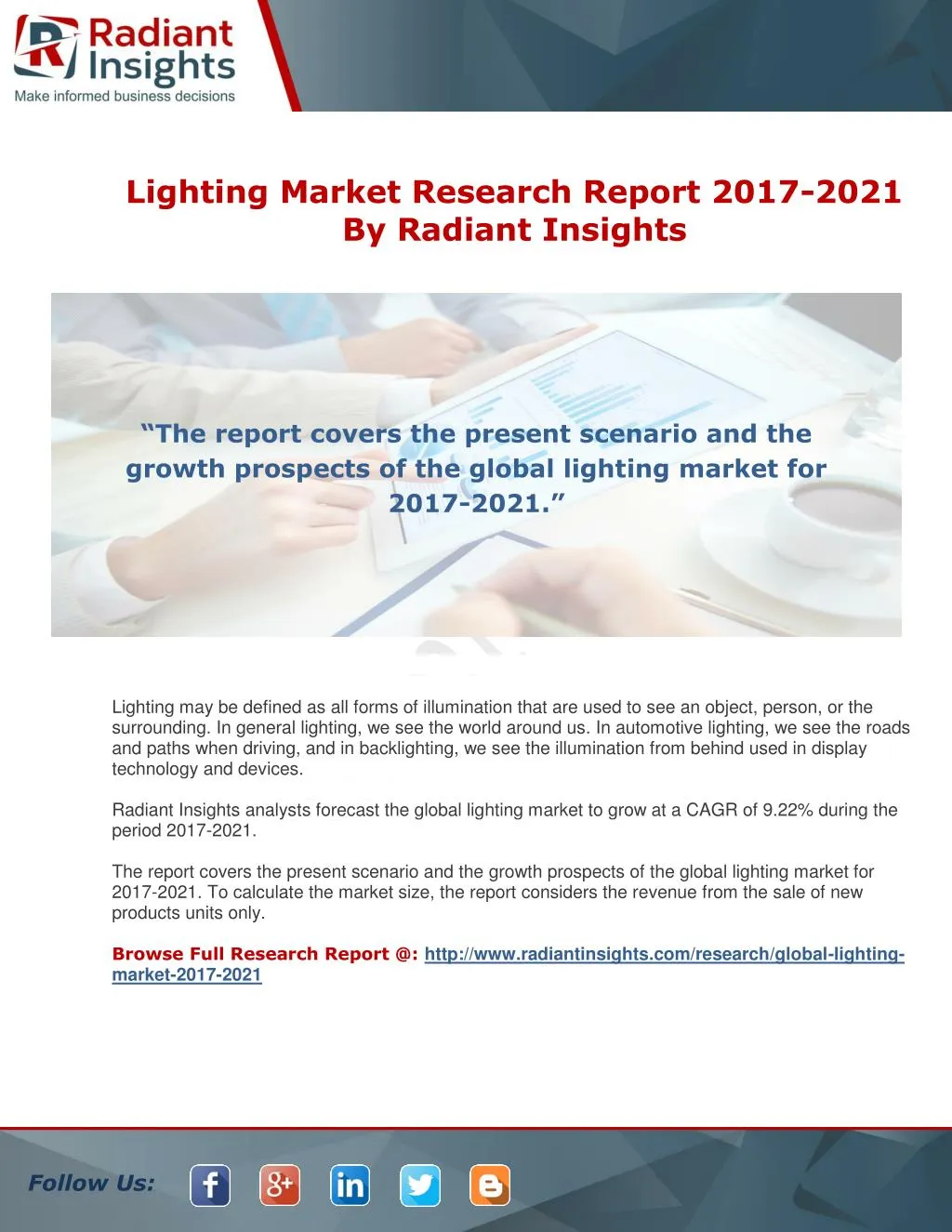 lighting market research report 2017 2021