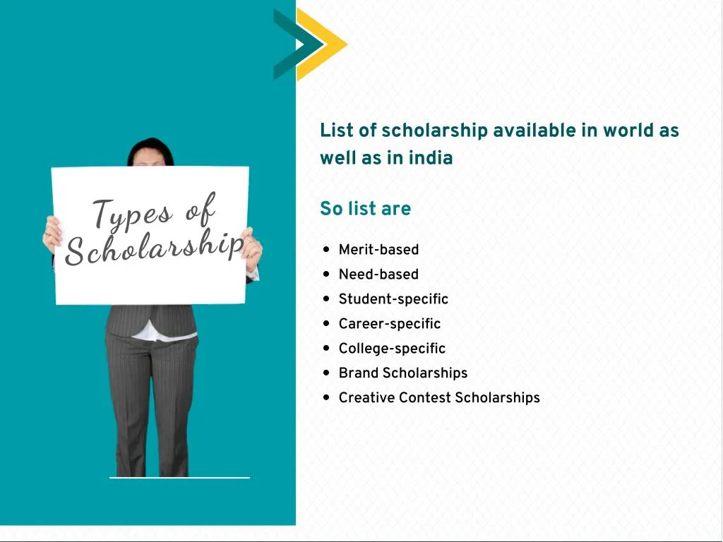 list of scholarship available in world as well