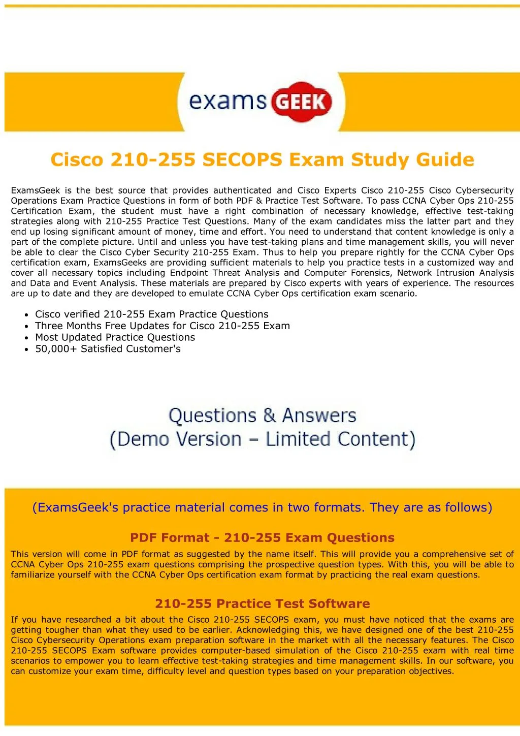 cisco 210 255 secops exam study guide
